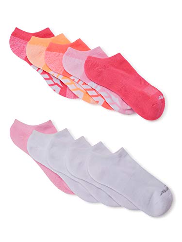 Image of Avia Performance Womens' No Show Cushion Socks (10-Pair Packs, Sock size 9-11; fits shoe size 4-10)