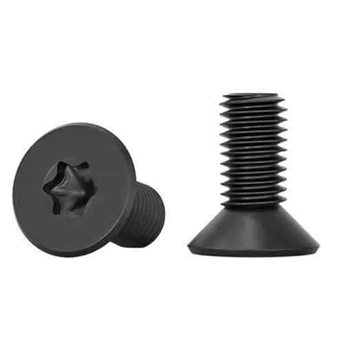 Drenky Vis à Tête Fraisée Noir 20 Pièces M6 X 12mm Vis Torx En Acier Inoxydable 304 Filetage Complet à Métaux Visserie Pour L'équipement De Machine Et Les Meubles à La Maison