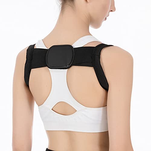 S/XXL Postura Correttore Schiena Spalla Supporto Dritto Correzione Tutore Cintura Nero/Bianco,