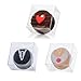 RomanticBaking 100pcs 2.17" × 2.17" × 1.38" Inch Plastic Clear Single Macaron Box for Wedding Favors Baby Shower Candy Box