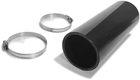 ID 3 inch Straight Coupler Silicone Hose 8" Length with 2 SS304 C...