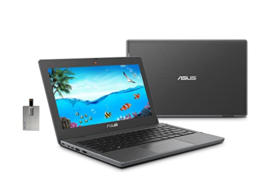 2022-ASUS-Military-Grade-Rugged-Business-Laptop-116-HD-Certified-Eye-Care-Display-Intel-N4500-Processor-4GB-RAM-64GB-eMMc-WiFi-Spill-Resistant-Keyboard-USB-Type-C-Win10-Pro-32GB-USB-Card