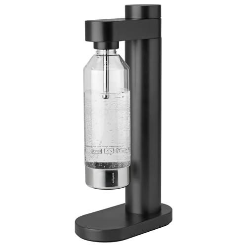 Stelton Brus Wassersprudler mit flasche, Premium Carbonator für Wasser mit CO2 - Einstellbare...