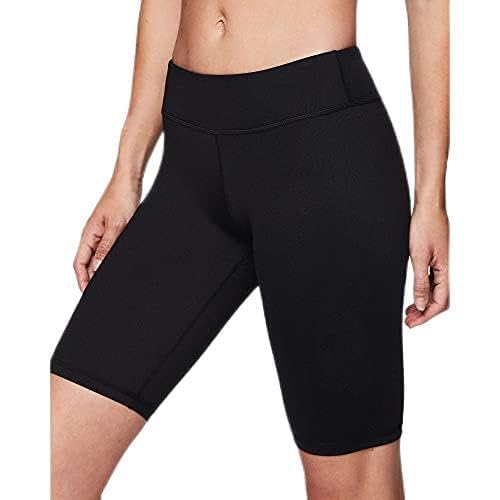 flingr Poly Spandex Women Sport Shorts for Active Wear| Regular Fit for Workout Wear in Black (XXL)-picture-0