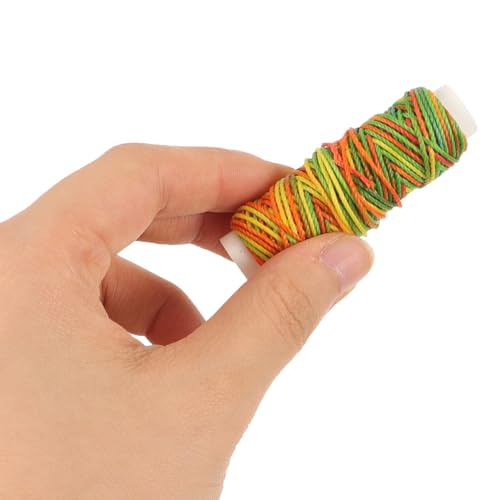 Hilos encerados para costura SHINEOFI 12 rollos multicolor miniatura 4
