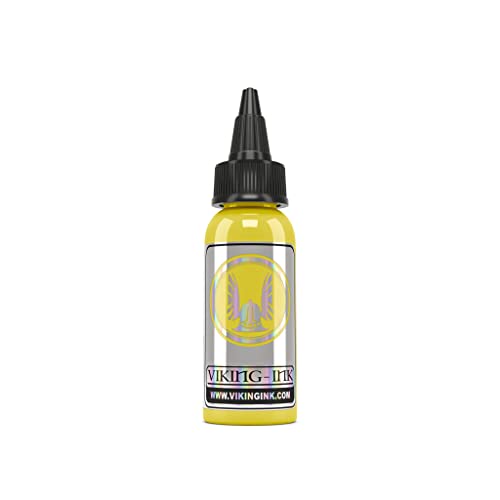 VIKING INK - LEMON YELLOW 1oz (30ml) - Tinta para Tatuaje