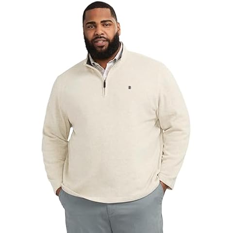 IZOD Men's Big and Tall Fleece Pullover Cover