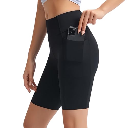 SEAUR Mädchen Radlerhose - Kurze Leggings Mit 2 Taschen Für Sport