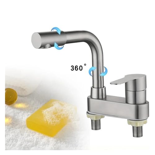 Mitigeur de lavage chaud-froid pour robinet de cuisine en acier