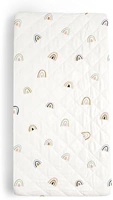 MakeMake Organics quilted organic cotton changing pad cover