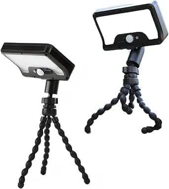 CHAMCHOI ソーラー 人感センサーライト ソーラーライト 屋外 600LM 超高輝度 人感センサー LED 防水 IP65 太陽光充電 クリップ式 フェンス デッキ キャンプ 常時点灯/人感モード切り替え可能 ソーラー 防水 おしゃれ 屋外 庭 ライトアップ 外構 エントランス 酸素（2個セット 電球色 ）