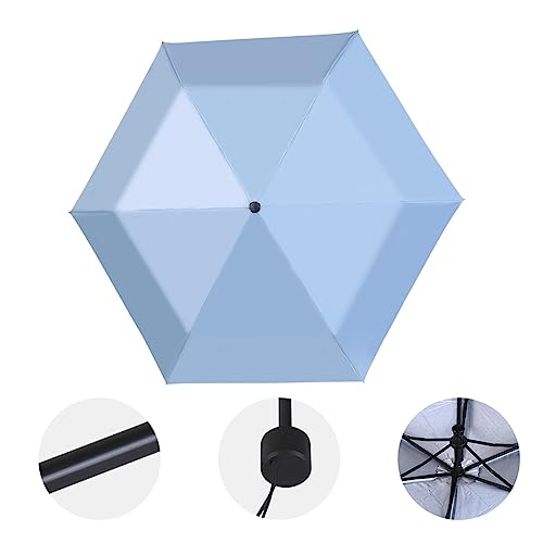 Image of MINISO Umbrella 3 Fold, Winter UV Protection Silver Coating Layer Travel Portable Sun Umbrella for Women & Men