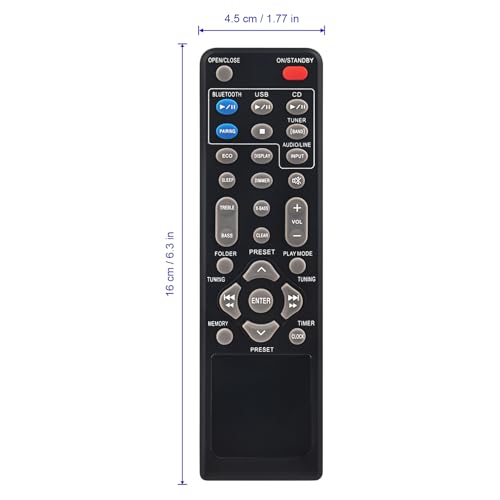 Télécommande RRMCGA357AWSA compatible Sharp XL-HF102B 50W - 4