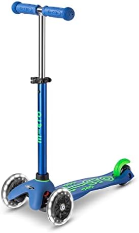 Micro Kickboard | Mini Deluxe LED | Three-Wheeled | Lean-to-Steer Swiss-Designed Micro Scooter | Motion-Activated Light-Up Wheels | Toddlers & Children Ages 2-5