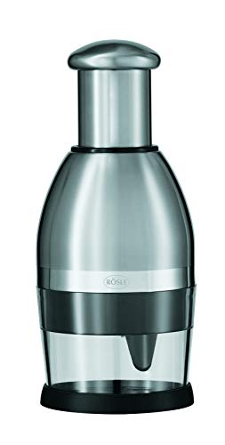 Rosle 16271 Black Onion and Vegetable Chopper, One Size, Silver