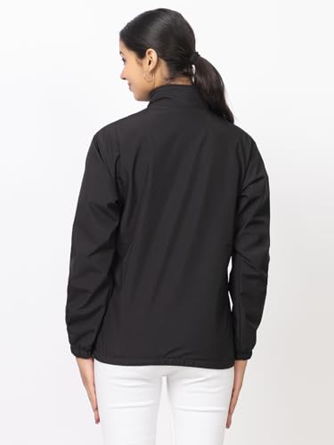 Image of Minter Full Sleeve Regular Fit Stylish Zippered with Pockets Solid Windcheater for Women