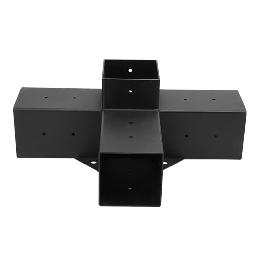 Padiglione Post -Bracket Stall -Polvere in Polvere in con Console Completamente Saldata per Legno Accessori Pergole 4 vie