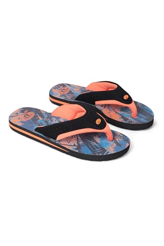 Animal Jekyl Kids Flip-Flops - Slip-on & Lightweight Footwear with Soft Padded Straps for Boys & Girls - Best for Spring, Summer, Beach & Outdoors Bright Orange Junior Shoe Size 3