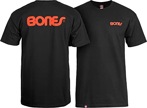 Bones Bearings T-Shirt Swiss Text, Schwarz L Schwarz Cover