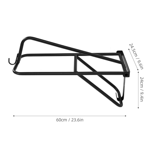 Tissting Wall Mount Saddle Rack, 60x24.5x24cm Portable Folding Saddle Stand Horse Tack Storage Iron Saddle Holder Horse Pad Tack Storage Stand Equestrian Equipment
