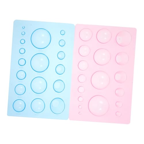 VILLCASE 2Pcs Polymer Clay Sculpting Mold with Half Round Ball Shape for Handcrafts Art Projects and Teaching Lightweight Clay Tools