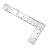 Mini L Shaped Ruler Measuring Tool 2 inch by 4 inch Square Framing Ruler 90 Degree Square L Rulers Framing Rulers Measuring Tools for Engineers Carpenter