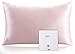 ZIMASILK Taie d'oreiller 100% Soie de mûrier pour Cheveux et Peau, 2 côtés 19 Momme Soie 1 pièce, Soie, Rose, 40 x 60 cm
