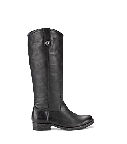 Image of Frye Melissa Button 2 Equestrian-Inspired Tall Boots for Women Made from Hard-Wearing Vintage Leather with Antique Metal Hardware and Leather Outsole - 15 inch Shaft Height