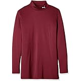 PUMA(プーマ) 着圧 インナーシャツ 長袖 ハイネック インナーウェア コンプレッション モックネックLSシャツ ジュニア 656331 キッズ 24年春夏カラー コードバン/プーマホワイト(09) 日本 140 (-)