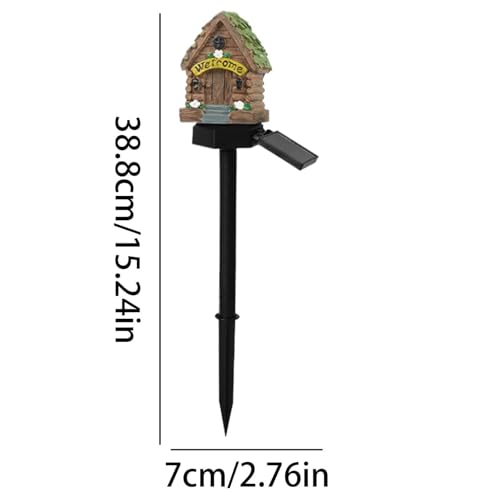 Farolas solares para jardín exterior y pasillos con resina impermeable de alta gama 5
