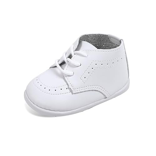 AGJ Baby Boys Girls Oxford Dress Shoes Infant Toddler PU Leather Soft Sole Wedding Walking Non-Slip Shoe