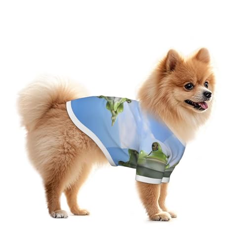 T-shirt pour chien en coton léger et respirant pour petit chiot Mirrorglade