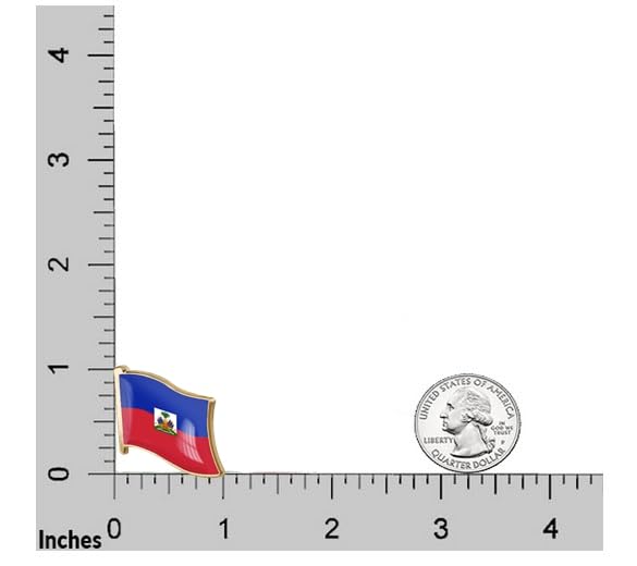 Image of vmcoatdu 1inch Country Flag Pin Badge International Travel Brooch Metal Alloy Souvenir Pin