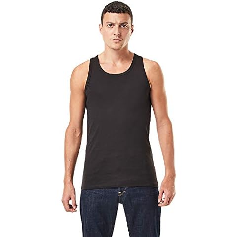 G-STAR RAW Herren Basic Tanktop 2-Pack, Schwarz (black D07206-124-990), M Cover