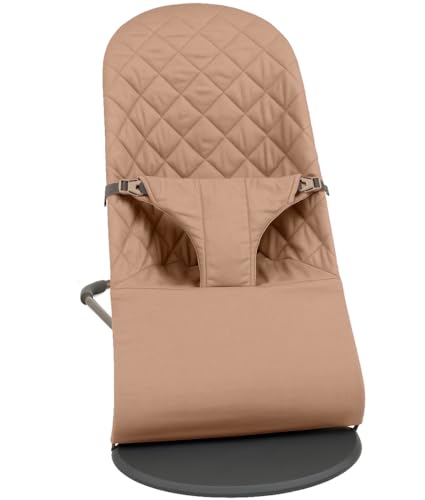 Image of Fabric Seat for Bouncer - Compatible with Baby Bjorn Bouncer - Dense, Wear-Resistant, Skin-Friendly Cotton - Replacement Covers ONLY, Sand