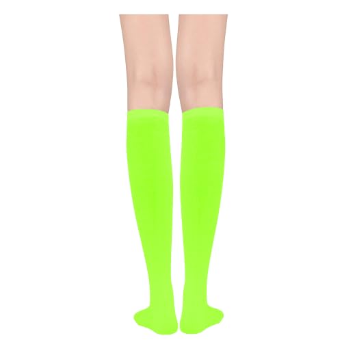 Image of DOOVID Casual Knee High Socks for Women Tube Socks Elasticity Athletic Socks Thin Stripe Knee High Stockings