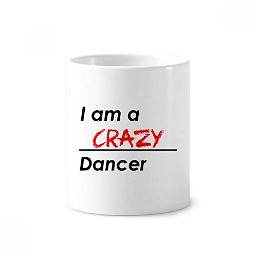 Mug danseur fou en céramique blanche pour décorer votre bureau ou salle de bain