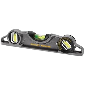STANLEY FATMAX Nivel Torpedo FatMax ProTM de 25cm con Base MagnÃ©tica, ConstrucciÃ³n en Aluminio, Ligero y Preciso para Mediciones en el Trabajo y en Casa, 0-43-609
