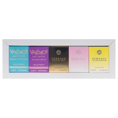 Image of Versace Miniatures Collection for Women - 5 Pc Fragrance Gift Set | Iconic Luxury Perfumes | Travel-Friendly & Perfect for Gifting