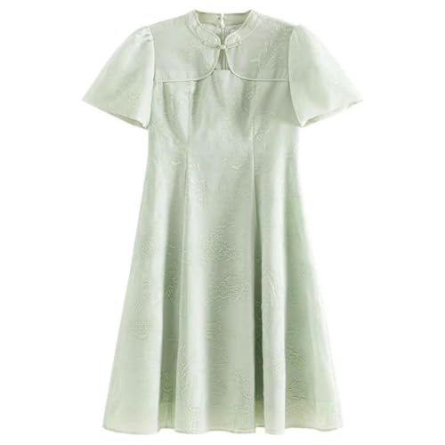 Robe brodée style chinois pour femme élégante et légère