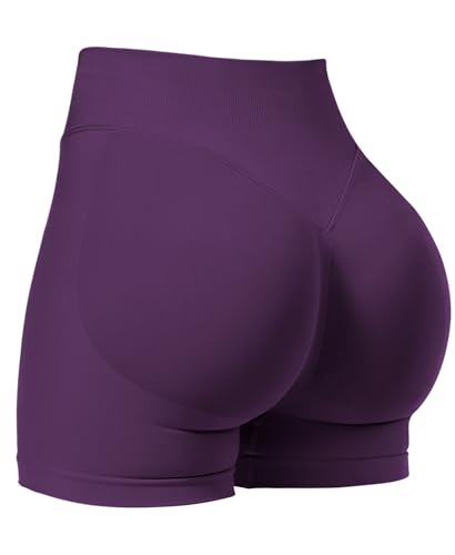 Image of VOYJOY Women Workout Impact Shorts 2.5 inch / 3.6 inch / 4.5 inch / 6 inch Scrunch Butt Booty | Tummy Control, High Waisted, Bike Short, Gentle Compression, for Women