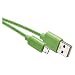 Produktbild EMOS micro-USB Schnellladekabel auf USB-A 2.0, 480 Mbit/s Ladekabel Typ A auf micro-B für Schnelladen und Datenübertragung, 1 m, grün