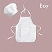 Produktbild LINGZIA Baby Chef Schürze Hut für Kinder, Kostüme Chef Baby Cook Kostüm Neugeborene Fotografie Prop Neugeborenen Hut Schürze M Junge
