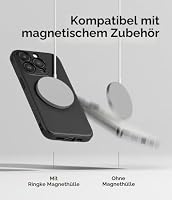Ringke Onyx Magnetic für iPhone 15 Pro Max Hülle, [Kompatibel mit MagSafe] Griffig rutschfest Anti-Fingerabdruck Stoßfest Kratzfest Handyhülle mit Präzisen Kameraausschnitten - Black – Ansicht 5