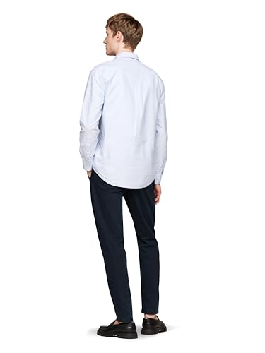 Image of Tommy Hilfiger Men's Long Sleeve Oxford Shirts in Regular Fit, Men's Button Down Shirts, Also Available in Big and Tall