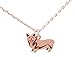 Produktbild Gemshine Halskette Welsh Corgi Hund Anhänger. Massiv 925 Silber, vergoldet oder rose an 45 cm Kette. Geschenk für Haustier Herrchen, Frauchen - Made in Spain, Metall Farbe:Silber rose vergoldet