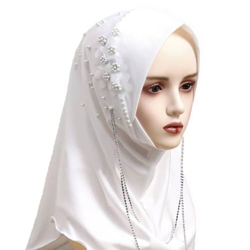One Piece Hijab Scarves for Women Girl Flower Muslim Hijab Islamic Head Wrap Scarves Full Cover Head Wrap Scarf4
