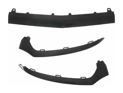 Spoiler de pare-chocs avant chromé pour Benz Classe C W205 noir brillant