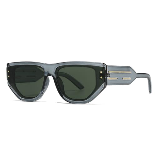 Lunettes de soleil hommes triangulaires et vertes pour vos festivals et sorties