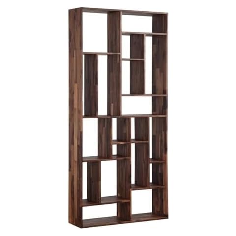 Moe's Home Collection Redemption Large Bookcase, Walnut Cover